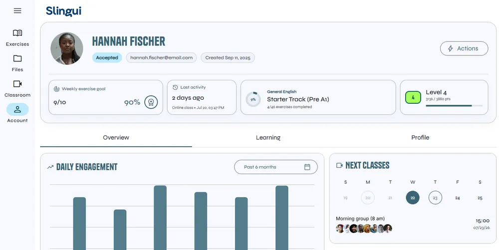 Student Progress and Exercises